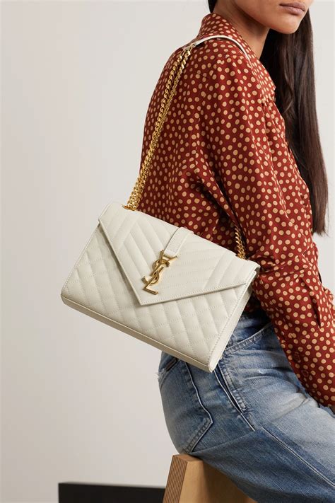 ysl white envelope bag|ysl envelope bag used.